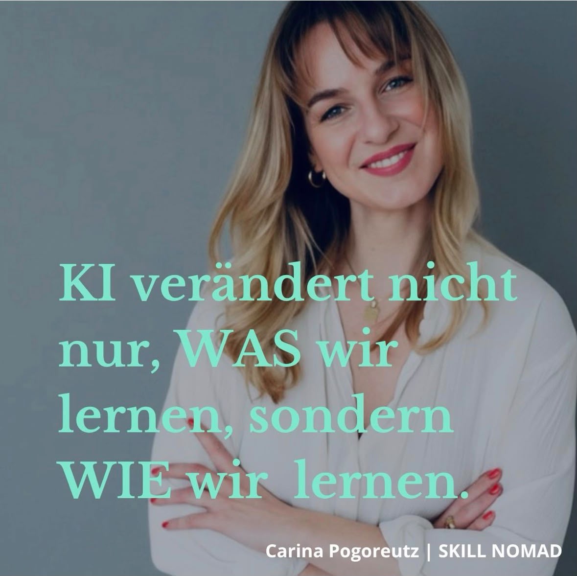LinkedIn-Beitrag von Carina Pogoreutz: KI verändert nicht nur, WAS wir lernen, sondern WIE wir lernen.